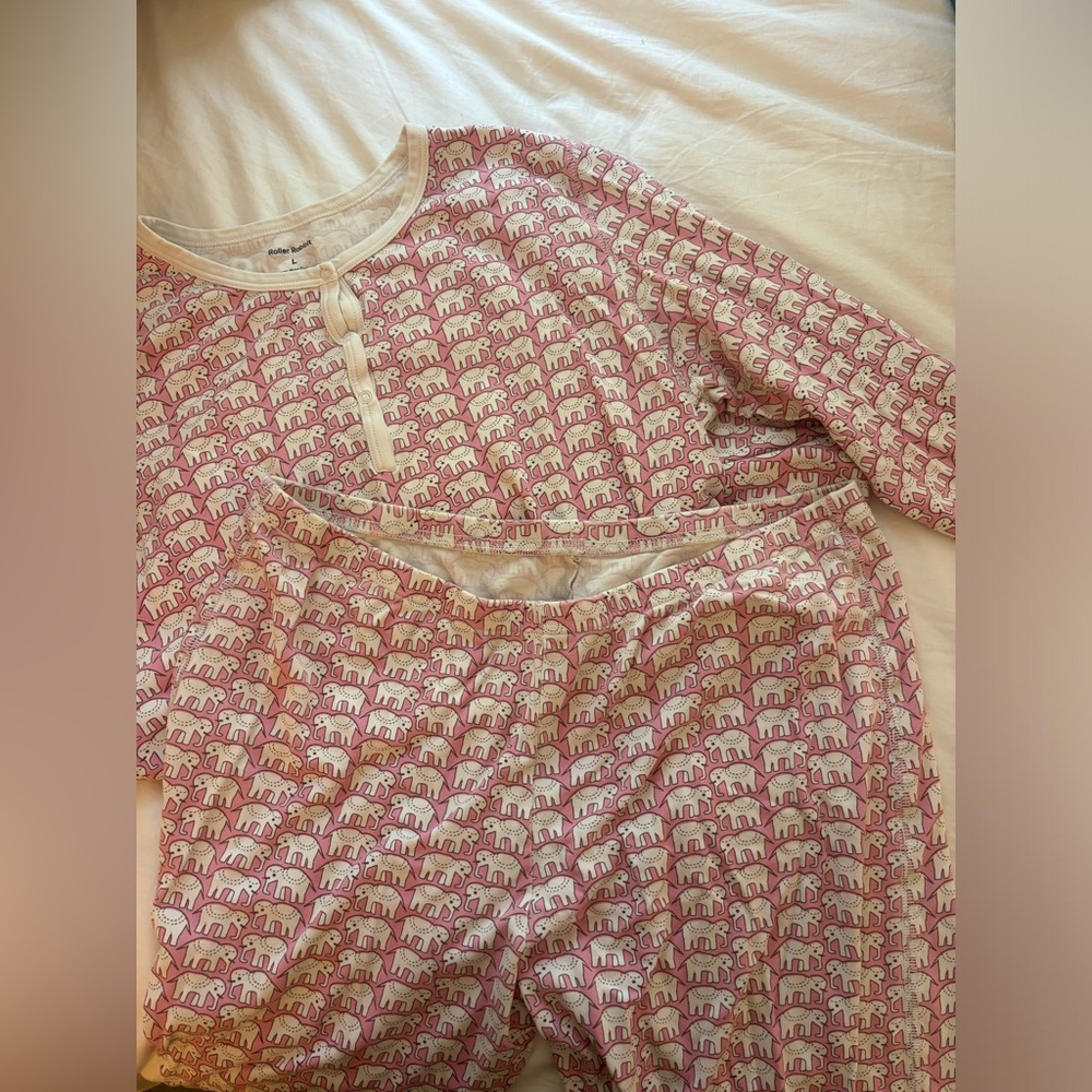 Roller rabbit long sleeve pj set